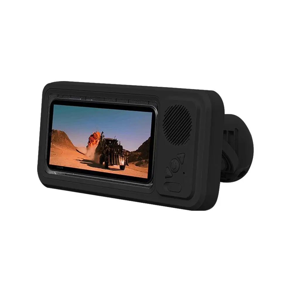 360-degree Bathroom Waterproof Phone Box Bluetooth Speaker Waterproof Anti-Fog Touch Screen Wall Mount Phone Holder For Shower