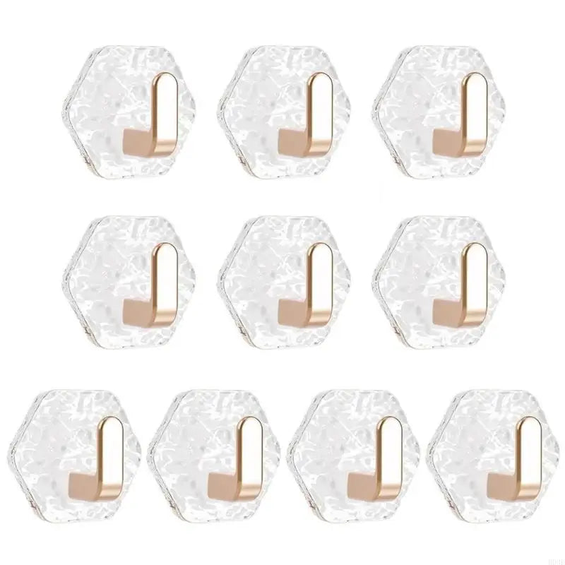 Clear Coat Hook Sturdy Sticky Hook Without Nails for Wardrobes Decoration B03E