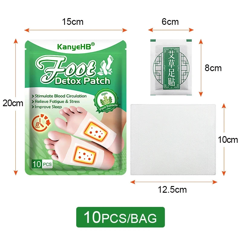 Overnight Foot Detox Patches with Bamboo Vinegar & Ginger – 30 Pcs, Easy to Use, Feel Refreshed by Little Giraffe Shop