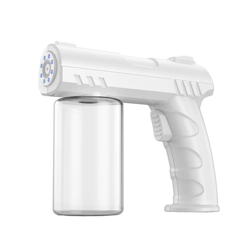 Blue Light Nano Hairspray 300ML USB Rechargeable Barber Sprayer Bottle Wireless Steam Gun for Grooming & Styling Tools