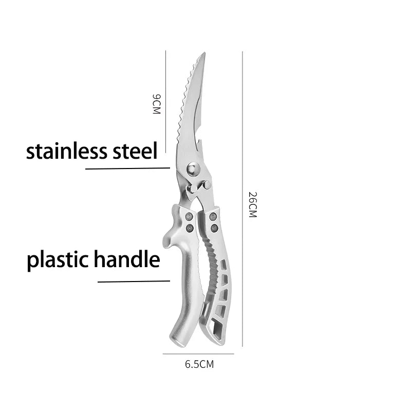 Stop Wrestling with Dull Scissors – Professional Stainless Steel Shears for Meat, Herb & Poultry by Little Giraffe Shop