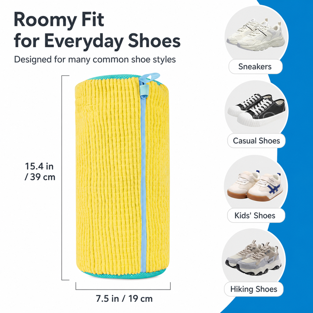 Chenille Shoe Laundry Bag | Footwear Protection For Machine Washing