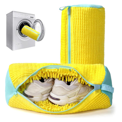 Chenille Shoe Laundry Bag | Footwear Protection For Machine Washing