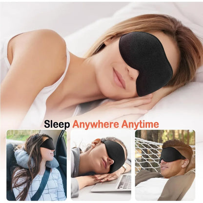 The Ultimate Travel Sleep Mask – Memory Foam, Adjustable Strap, 100% Blackout for Home, Plane & Office by Little Giraffe Shop