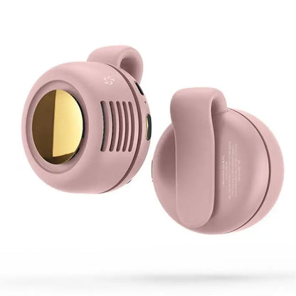Portable Silent Mini Bladeless Fan Clip On, Small Fan Clip On For Shirt & Waist, Adjustable 3-speed Suspended Whirlwind Fans New