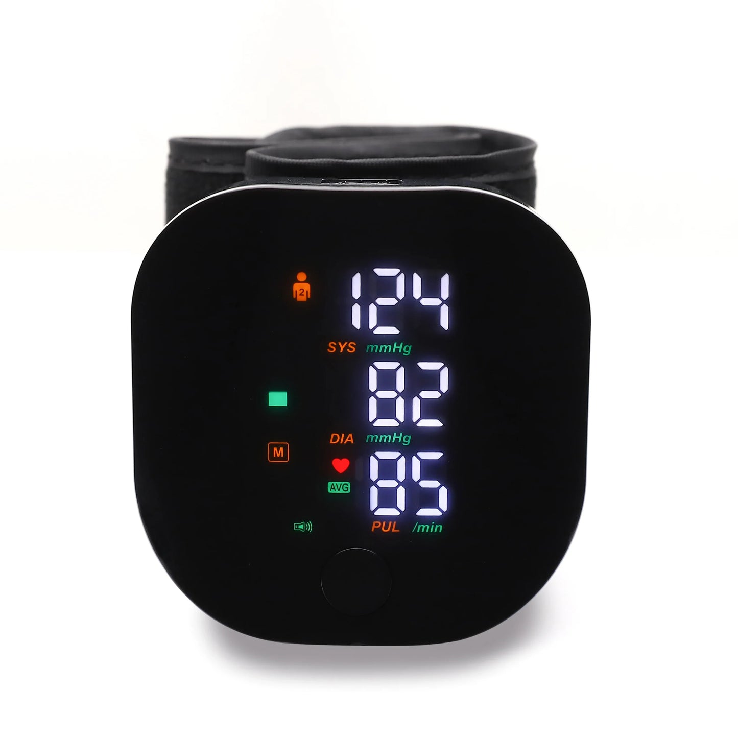 English/ Russian / Arabic / Spanish Voice Broadcast Tonometer BP Monitor New Touch LED Rechargeable Wrist Blood Pressure Monitor