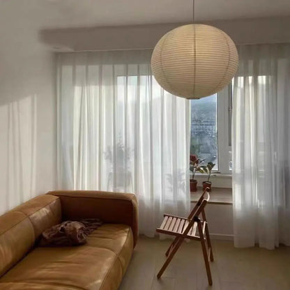 Japanese‑Inspired Round Paper Pendant Lamp 🏮
