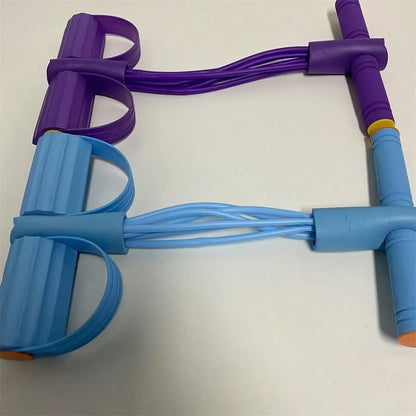 6-Tube Pedal Resistance Band Multifunction Tension Rope Elastic Yoga Pedal Puller Body Stretching Trainer Home Gym Workout Equipment