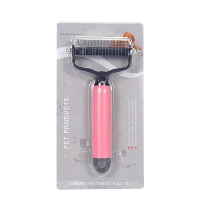 Universal Double Sided Stainless Steel Pet Detangling Comb for Dog Grooming Shedding Pet Hair Remover Easy Use Pet Accessories