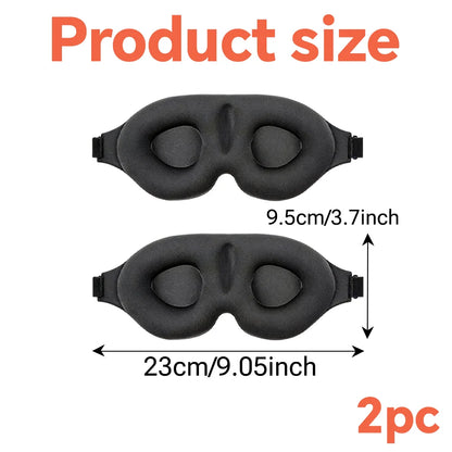 The Ultimate Travel Sleep Mask – Memory Foam, Adjustable Strap, 100% Blackout for Home, Plane & Office by Little Giraffe Shop