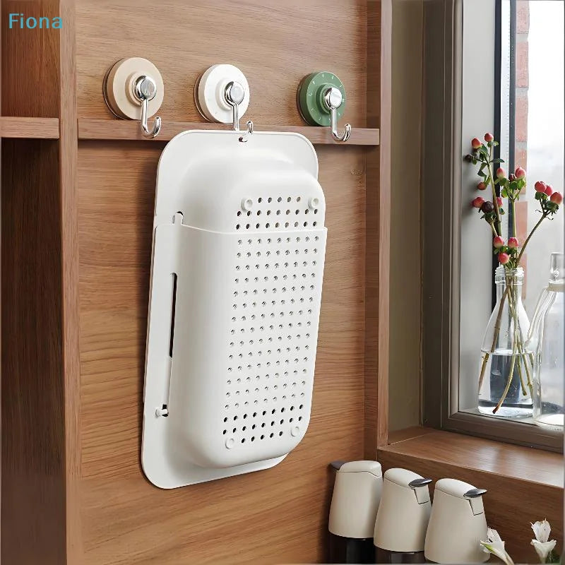 ✔Adjustable Over-the-Sink Colander,Expandable Plastic Strainer Basket for Fruits,Vegetables,and Dish Washing