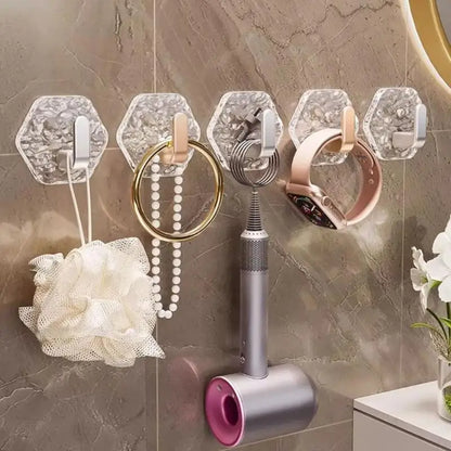 Clear Coat Hook Sturdy Sticky Hook Without Nails for Wardrobes Decoration B03E