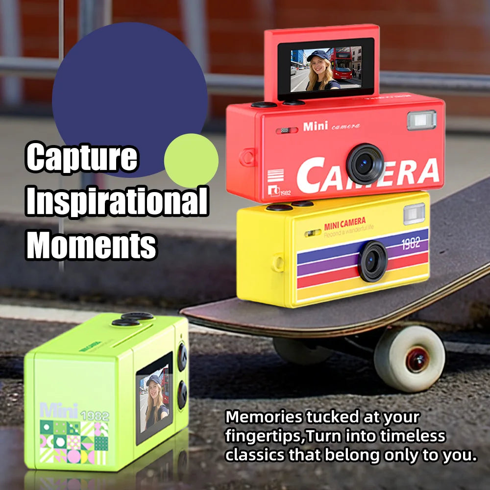 Magecam Digital Camera 180° Flip Screen Selfile Keychain Camera Retro Support Memory Card HD Very Small Camcorder Video Recorder