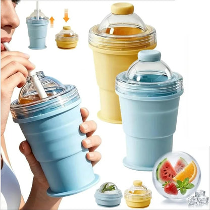 2‑in‑1 Silicone Ice Ball Cup
