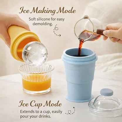 2‑in‑1 Silicone Ice Ball Cup