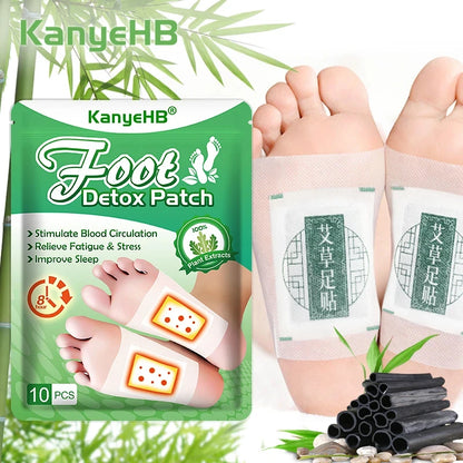 Overnight Foot Detox Patches with Bamboo Vinegar & Ginger – 30 Pcs, Easy to Use, Feel Refreshed by Little Giraffe Shop
