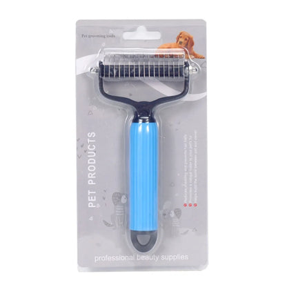 Universal Double Sided Stainless Steel Pet Detangling Comb for Dog Grooming Shedding Pet Hair Remover Easy Use Pet Accessories