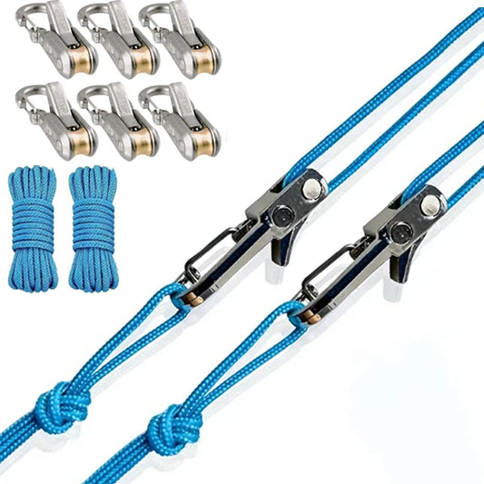 Retractable Tie Down Rope – Heavy-Duty Tensioner with Sturdy Hook, Secure & Quick