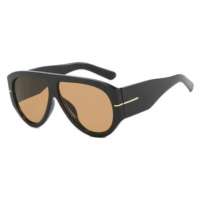Y2K Oversized Shield Mask Sunglasses Women Futuristic Visor One-Piece Steampunk Big Frame Goggles Punk Shades Windproof Eyewear