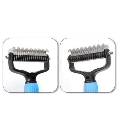 Universal Double Sided Stainless Steel Pet Detangling Comb for Dog Grooming Shedding Pet Hair Remover Easy Use Pet Accessories