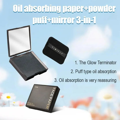 100Pcs Face Oil Absorbing Paper Protable Facial Control Wipes Oily Face Blotting Matting Tissue Makeup Facial Clean