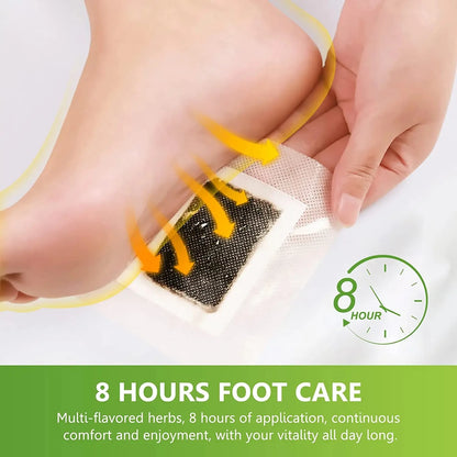 Overnight Foot Detox Patches with Bamboo Vinegar & Ginger – 30 Pcs, Easy to Use, Feel Refreshed by Little Giraffe Shop