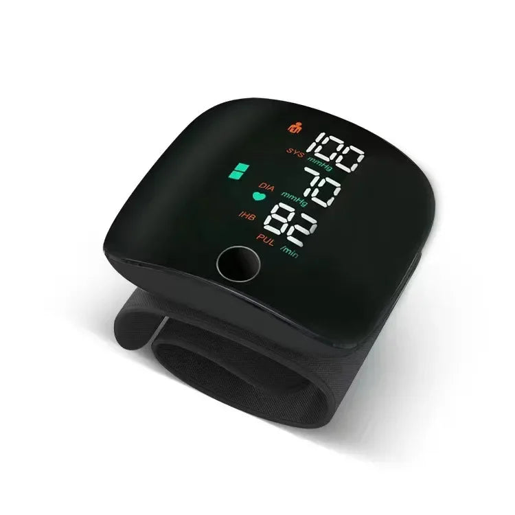 English/ Russian / Arabic / Spanish Voice Broadcast Tonometer BP Monitor New Touch LED Rechargeable Wrist Blood Pressure Monitor