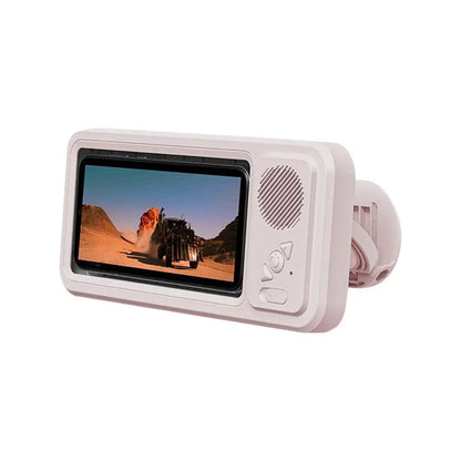 360-degree Bathroom Waterproof Phone Box Bluetooth Speaker Waterproof Anti-Fog Touch Screen Wall Mount Phone Holder For Shower