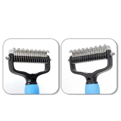Universal Double Sided Stainless Steel Pet Detangling Comb for Dog Grooming Shedding Pet Hair Remover Easy Use Pet Accessories