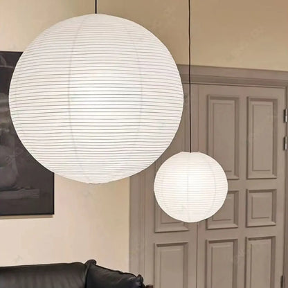 Japanese‑Inspired Round Paper Pendant Lamp 🏮