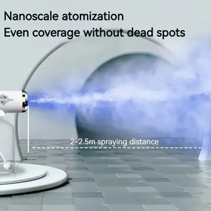 Blue Light Nano Hairspray 300ML USB Rechargeable Barber Sprayer Bottle Wireless Steam Gun for Grooming & Styling Tools