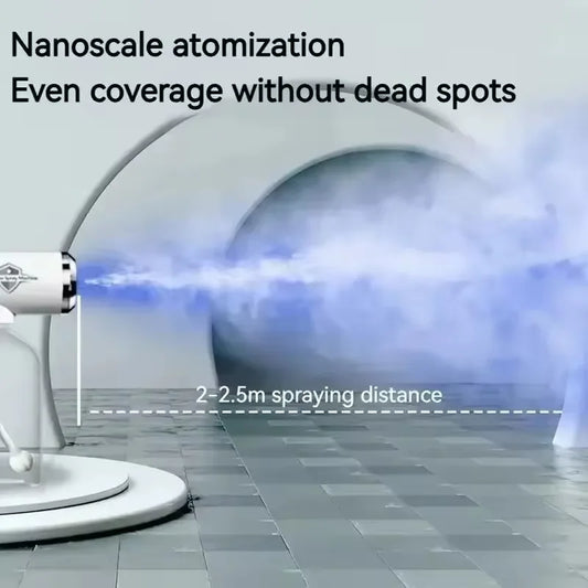 Blue Light Nano Hairspray 300ML USB Rechargeable Barber Sprayer Bottle Wireless Steam Gun for Grooming & Styling Tools