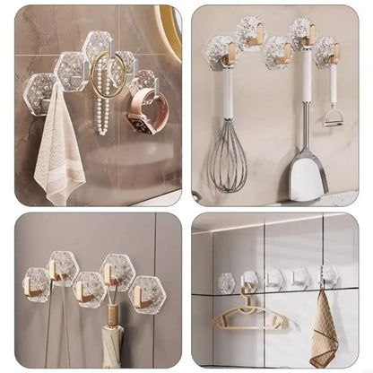 Clear Coat Hook Sturdy Sticky Hook Without Nails for Wardrobes Decoration B03E