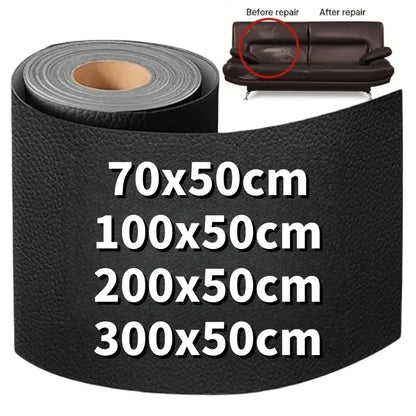 Leather Repair Patch Kit – Self Adhesive Vinyl Repair Tape for Car Seats, Motorcycle & E-Bike Seats, Sofas and Furniture