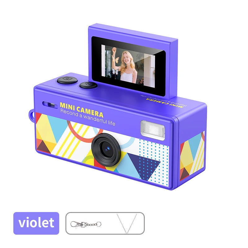 Magecam Digital Camera 180° Flip Screen Selfile Keychain Camera Retro Support Memory Card HD Very Small Camcorder Video Recorder