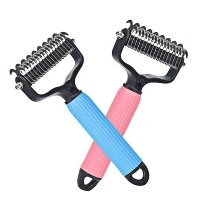 Universal Double Sided Stainless Steel Pet Detangling Comb for Dog Grooming Shedding Pet Hair Remover Easy Use Pet Accessories