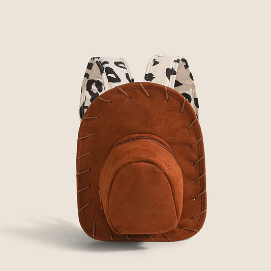 Western Cowgirl Hat Backpack – Compact Statement Bag with Adjustable Straps