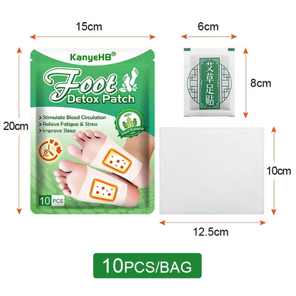 Overnight Foot Detox Patches with Bamboo Vinegar & Ginger – 30 Pcs, Easy to Use, Feel Refreshed by Little Giraffe Shop