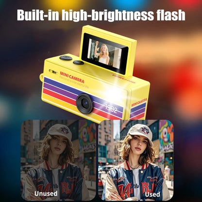 Magecam Digital Camera 180° Flip Screen Selfile Keychain Camera Retro Support Memory Card HD Very Small Camcorder Video Recorder