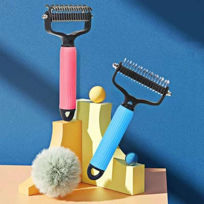 Universal Double Sided Stainless Steel Pet Detangling Comb for Dog Grooming Shedding Pet Hair Remover Easy Use Pet Accessories