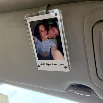 1/2/3pcs Magnetic Photo Clip For Car Sunshade Clear Acrylic Display Frames Magnetic Car Sun Visor Photo Clips Car Interior Decor