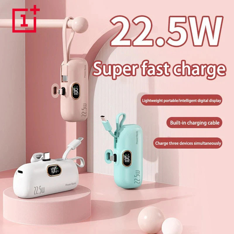 Oneplus Mini Power Bank 30000mAh Portable Digital Display Capsule Mobile Power External Battery For iPhone Xiaomi Fast Charging