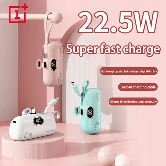 Oneplus Mini Power Bank 30000mAh Portable Digital Display Capsule Mobile Power External Battery For iPhone Xiaomi Fast Charging