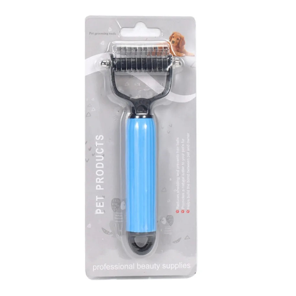 Universal Double Sided Stainless Steel Pet Detangling Comb for Dog Grooming Shedding Pet Hair Remover Easy Use Pet Accessories