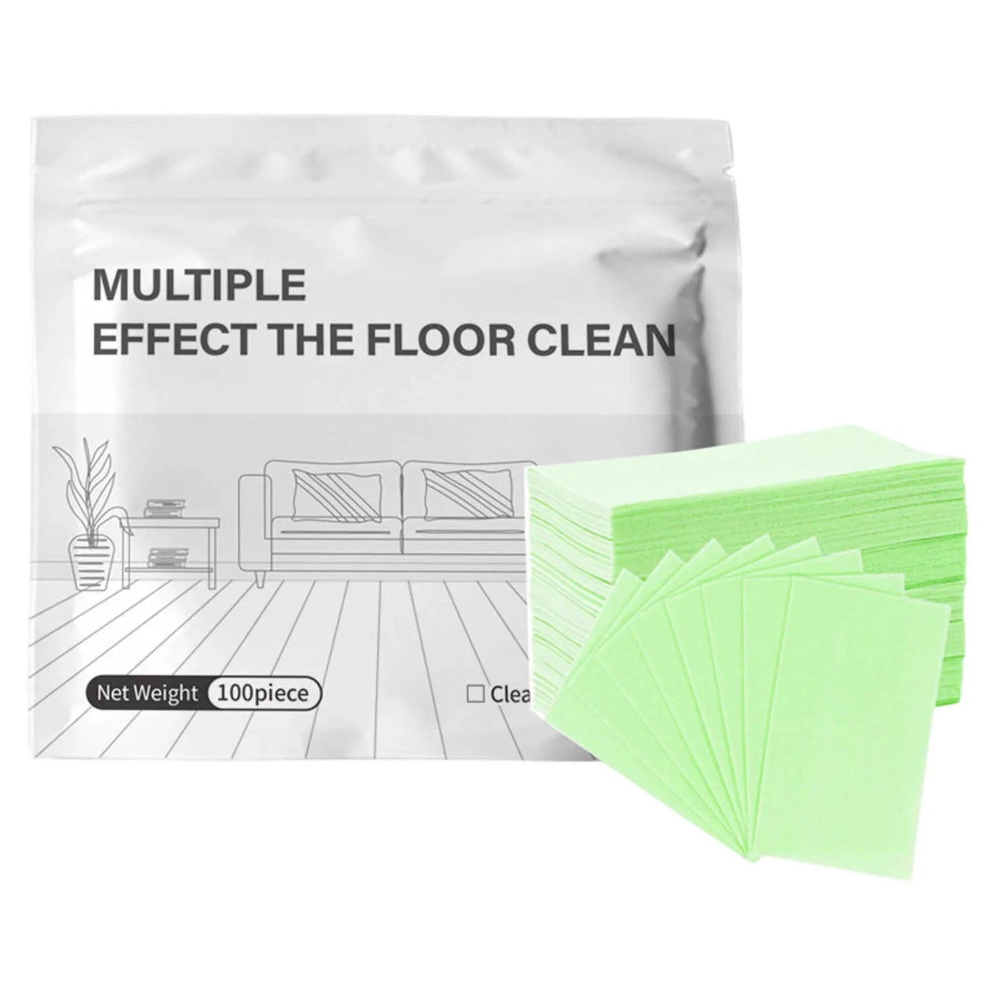 100 Piece Floor Cleaning Tablets Cleaner For Hardwood Laminate Tile & RV Walls Deodorization Shower Floor for Slippery Floor