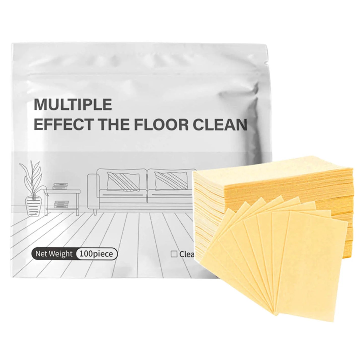 100 Piece Floor Cleaning Tablets Cleaner For Hardwood Laminate Tile & RV Walls Deodorization Shower Floor for Slippery Floor