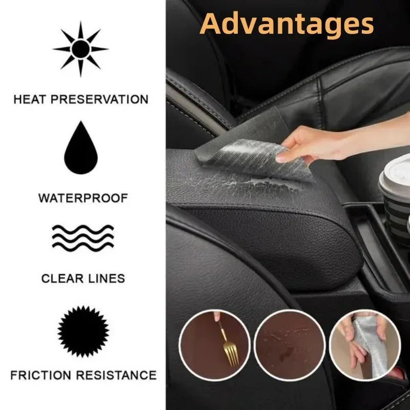 Leather Repair Patch Kit – Self Adhesive Vinyl Repair Tape for Car Seats, Motorcycle & E-Bike Seats, Sofas and Furniture