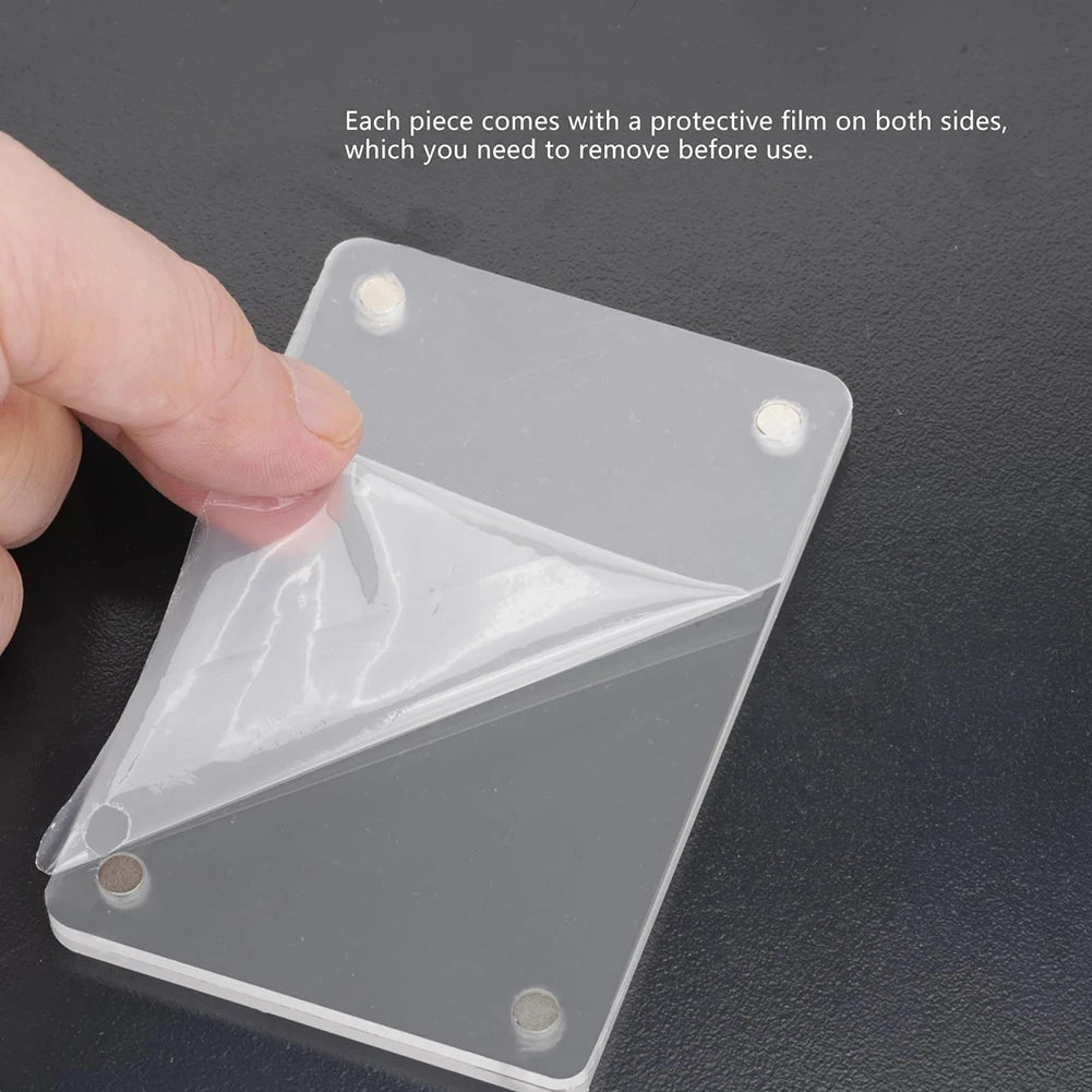 1/2/3pcs Magnetic Photo Clip For Car Sunshade Clear Acrylic Display Frames Magnetic Car Sun Visor Photo Clips Car Interior Decor