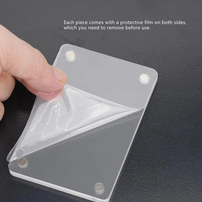 1/2/3pcs Magnetic Photo Clip For Car Sunshade Clear Acrylic Display Frames Magnetic Car Sun Visor Photo Clips Car Interior Decor