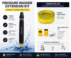 Heavy‑Duty Metal Garden Hose Nozzle, Adjustable High Pressure Spray Gun